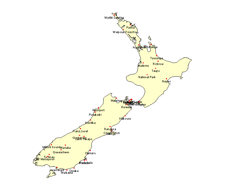 New Zealand Map